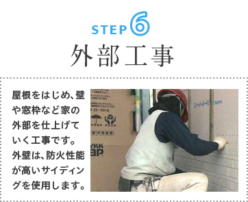 ステップ６：外部工事